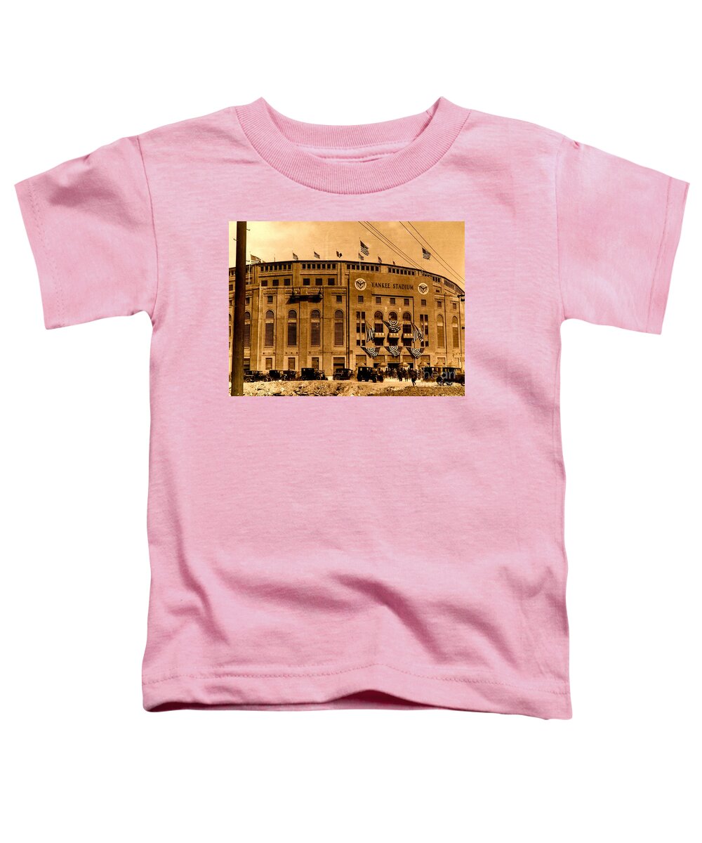 Grand Opening Of Yankee Stadium Toddler T-Shirt featuring the photograph Grand Opening of Old Yankee Stadium April 18 1923 by Peter Ogden