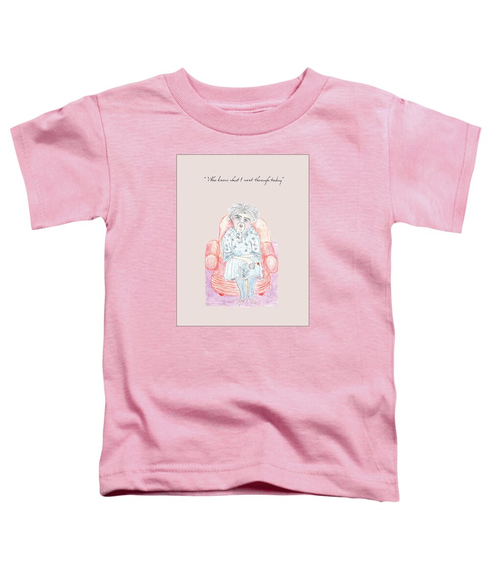 Humor Toddler T-Shirt featuring the drawing Great Day by Heather Hennick