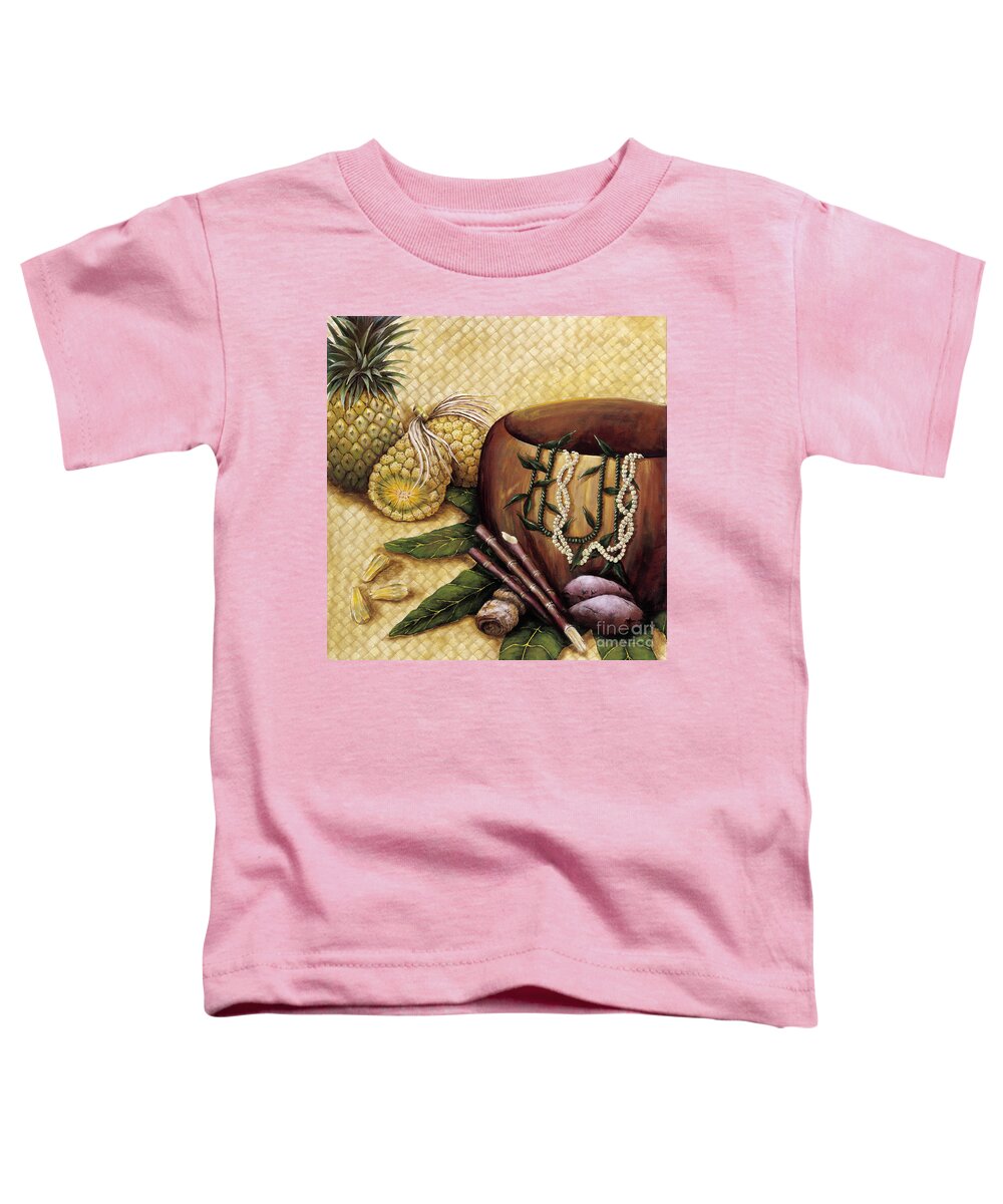 Acrylic Toddler T-Shirt featuring the painting Hala Kahiki by Sandra Blazel - Printscapes