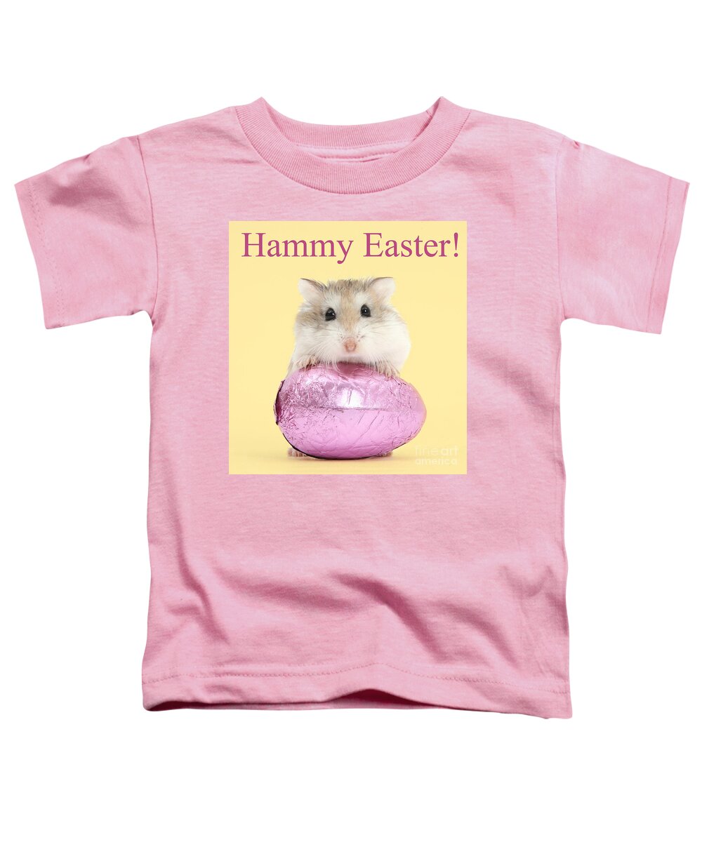Roborovski Hamster Toddler T-Shirt featuring the photograph Hammy Easter by Warren Photographic