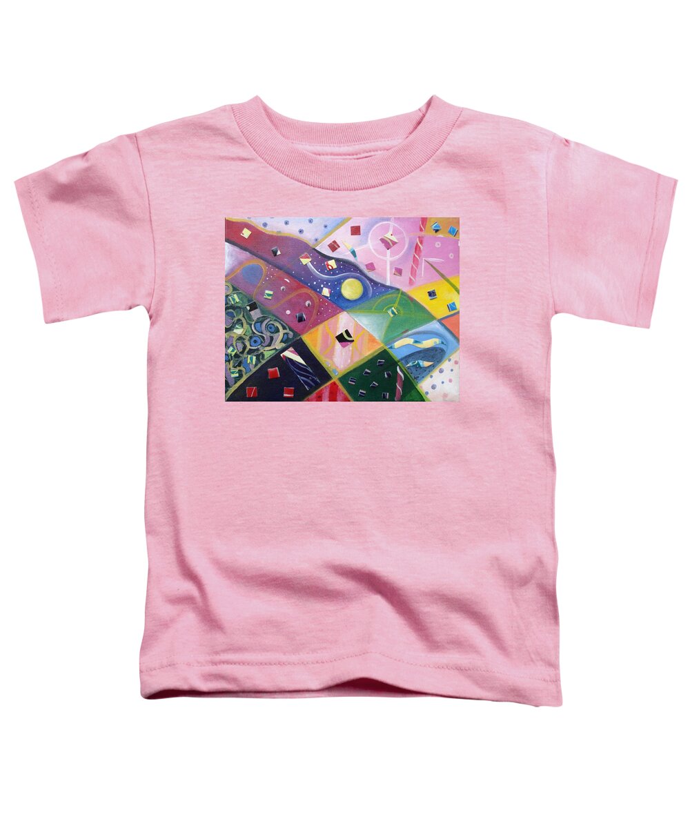 People And Pets Toddler T-Shirt featuring the painting Hiding in Plain Sight by Helena Tiainen
