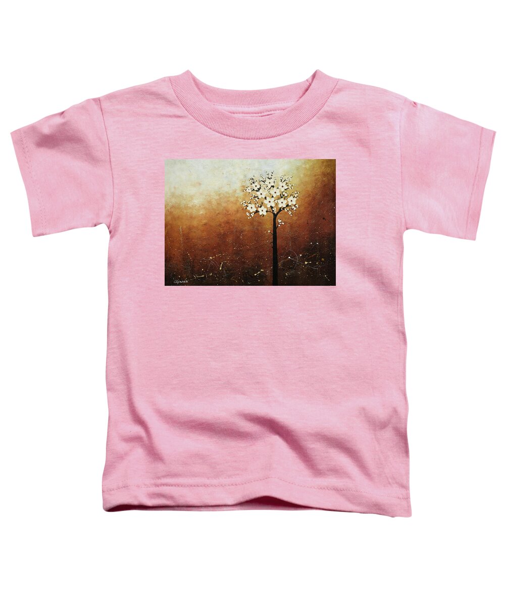 Tree Toddler T-Shirt featuring the painting Hope on the Horizon by Carmen Guedez