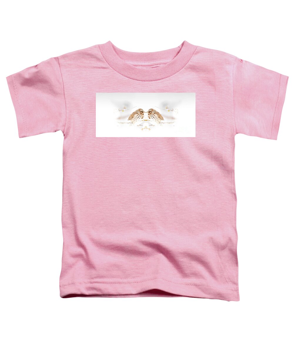 House Sparrow Toddler T-Shirt featuring the photograph House Sparrow by Lila Fisher-Wenzel