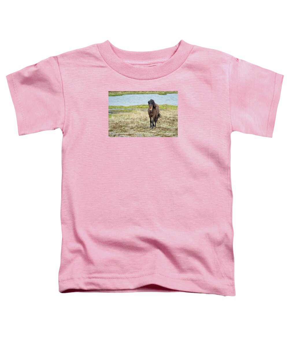 Festblues Toddler T-Shirt featuring the photograph Icelandic Uniqueness.. by Nina Stavlund