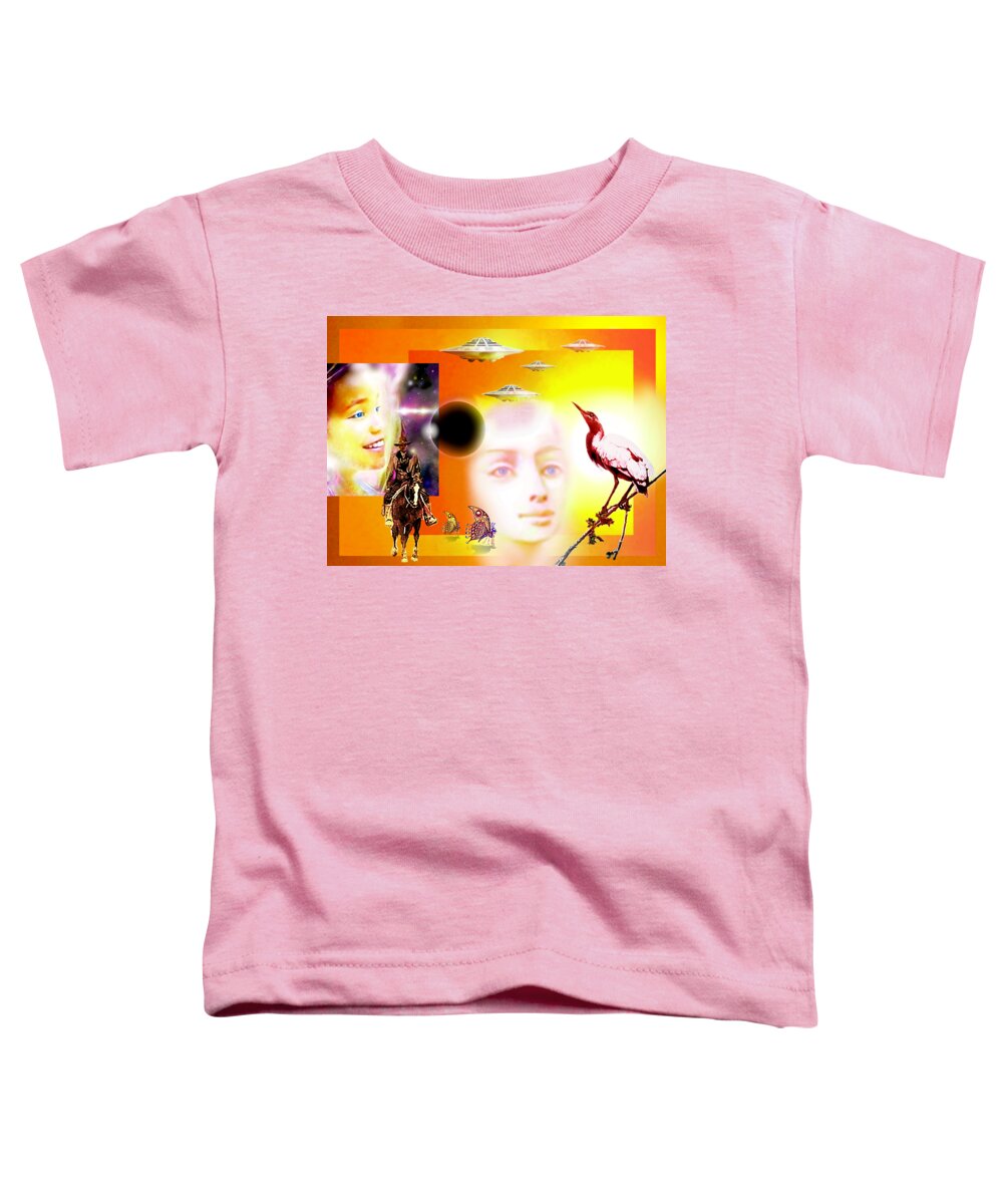 Illusion Toddler T-Shirt featuring the painting Illusion of Reality by Hartmut Jager