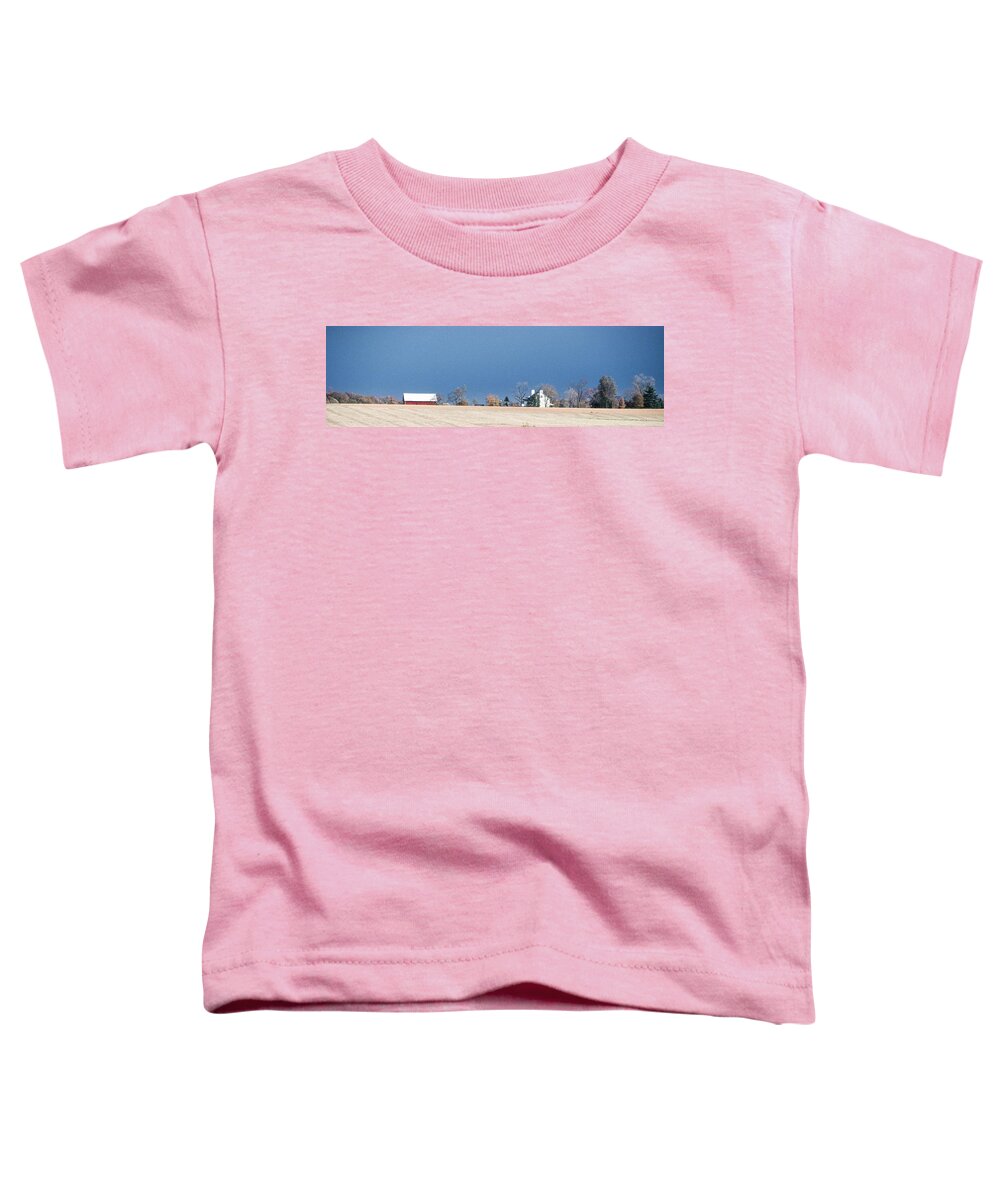 Poolesville Toddler T-Shirt featuring the photograph In the Vicinity of Bascule Farm, Poolesville, Maryland, Autumn 2 by James Oppenheim