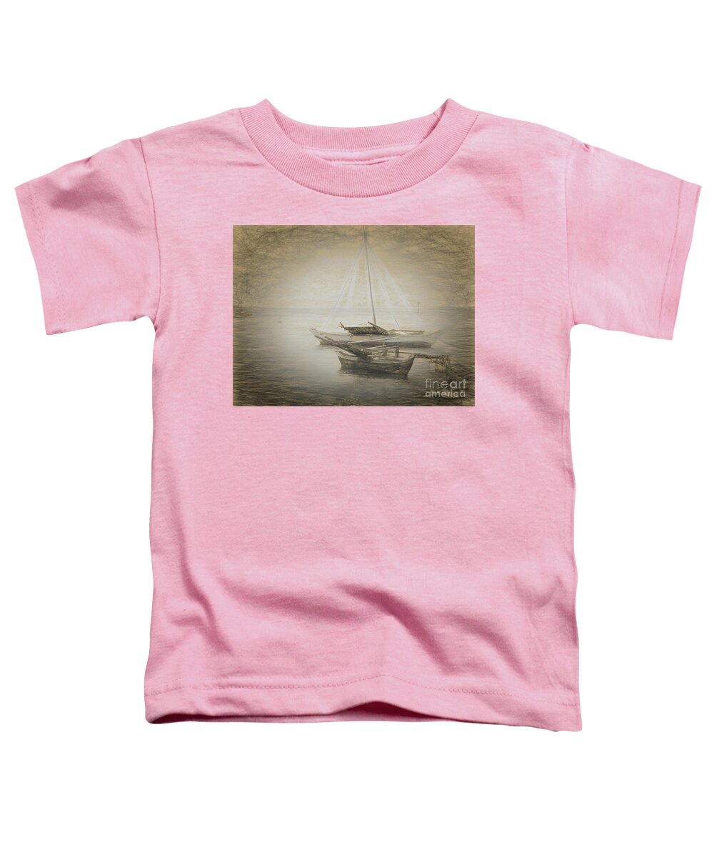 Outrigger Canoes Toddler T-Shirt featuring the photograph Island Sketches V by Scott Cameron