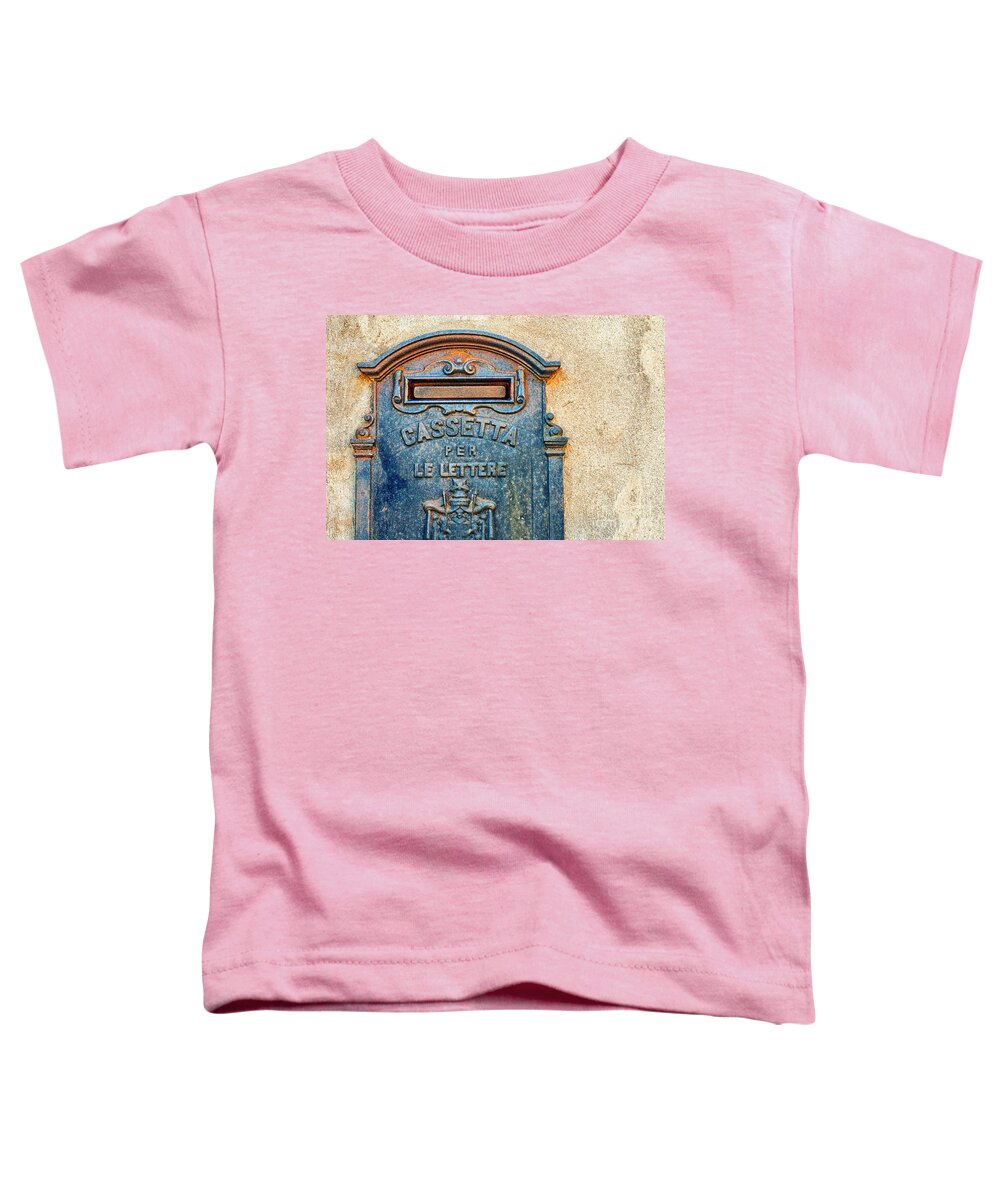 Mailbox Toddler T-Shirt featuring the photograph Italian mailbox by Silvia Ganora