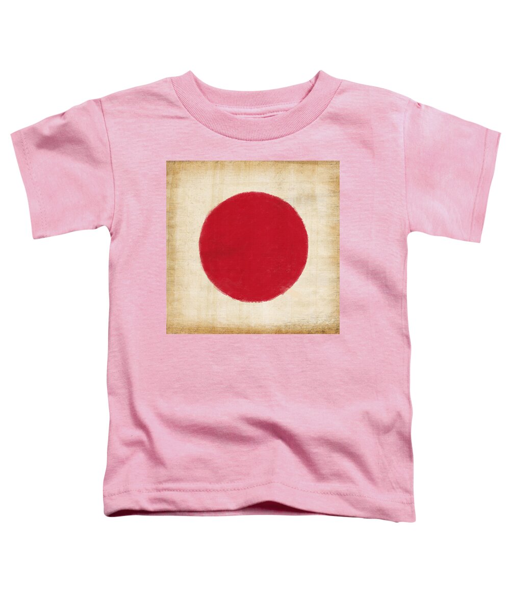 Background Toddler T-Shirt featuring the painting Japan flag by Setsiri Silapasuwanchai