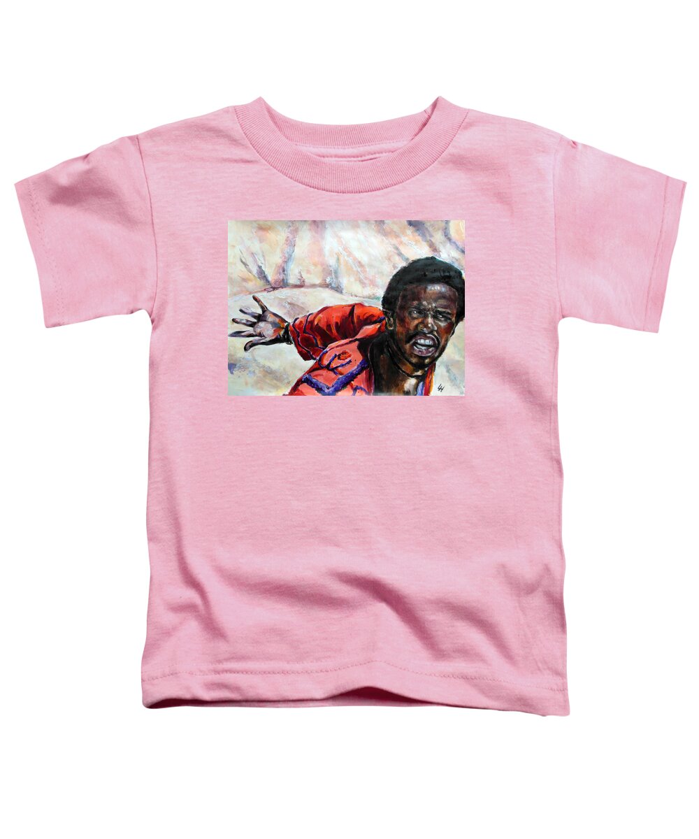 Jesus Christ Superstar Toddler T-Shirt featuring the painting Judas - Too far by Lucia Hoogervorst