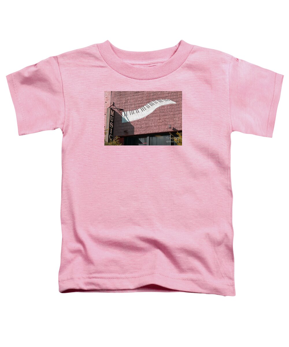 Sign Toddler T-Shirt featuring the photograph Keyboard Music by Ann Horn