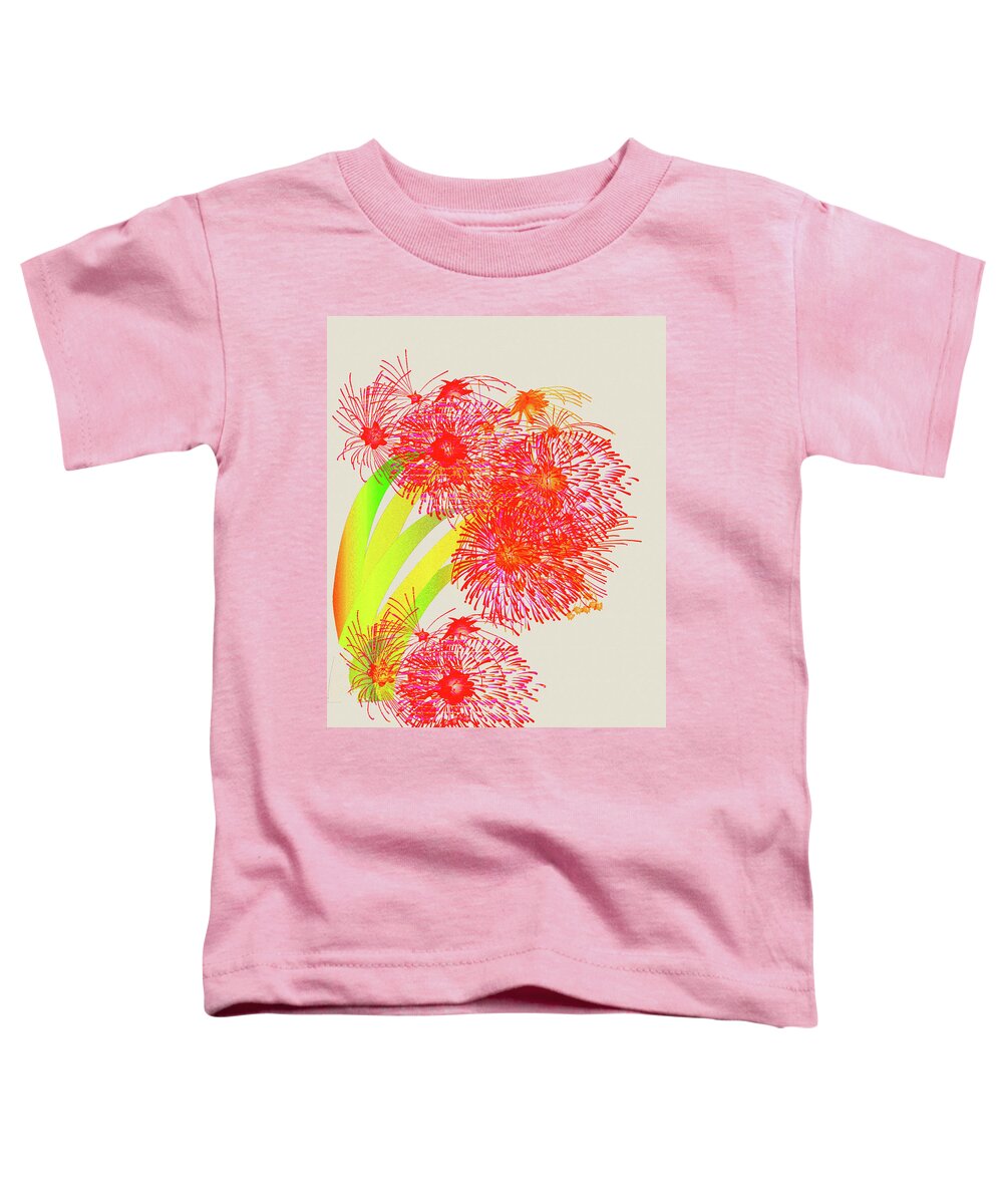 Flowers Toddler T-Shirt featuring the digital art Lilly Pilly by Asok Mukhopadhyay
