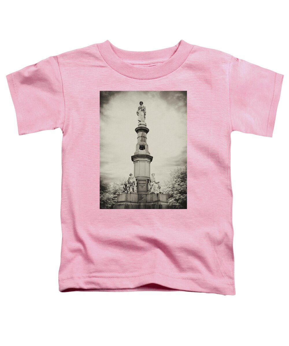 Dir-cw-0398-c2 Toddler T-Shirt featuring the photograph Lincolns Gettysburg Address Site - toned by Paul W Faust - Impressions of Light