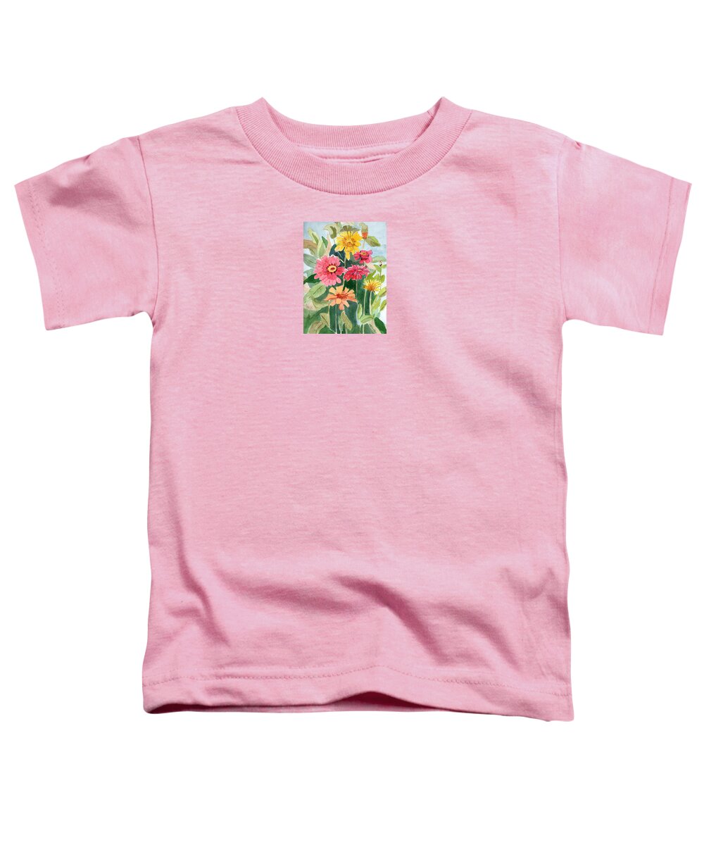 Flowers Toddler T-Shirt featuring the painting Lovely Flowers by Marsha Karle