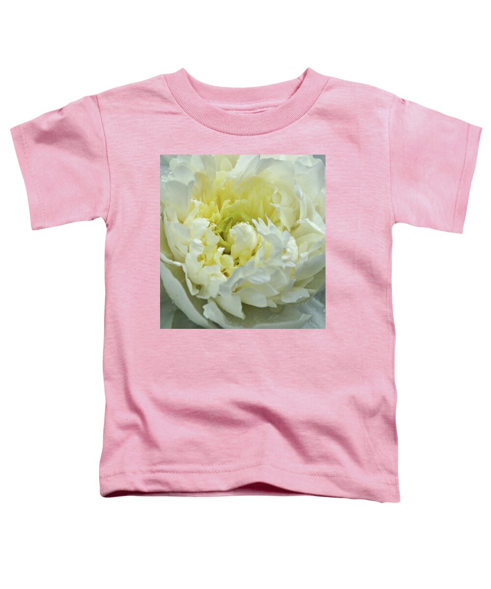 White Peony Toddler T-Shirt featuring the photograph Lovely Peony by Sandy Keeton
