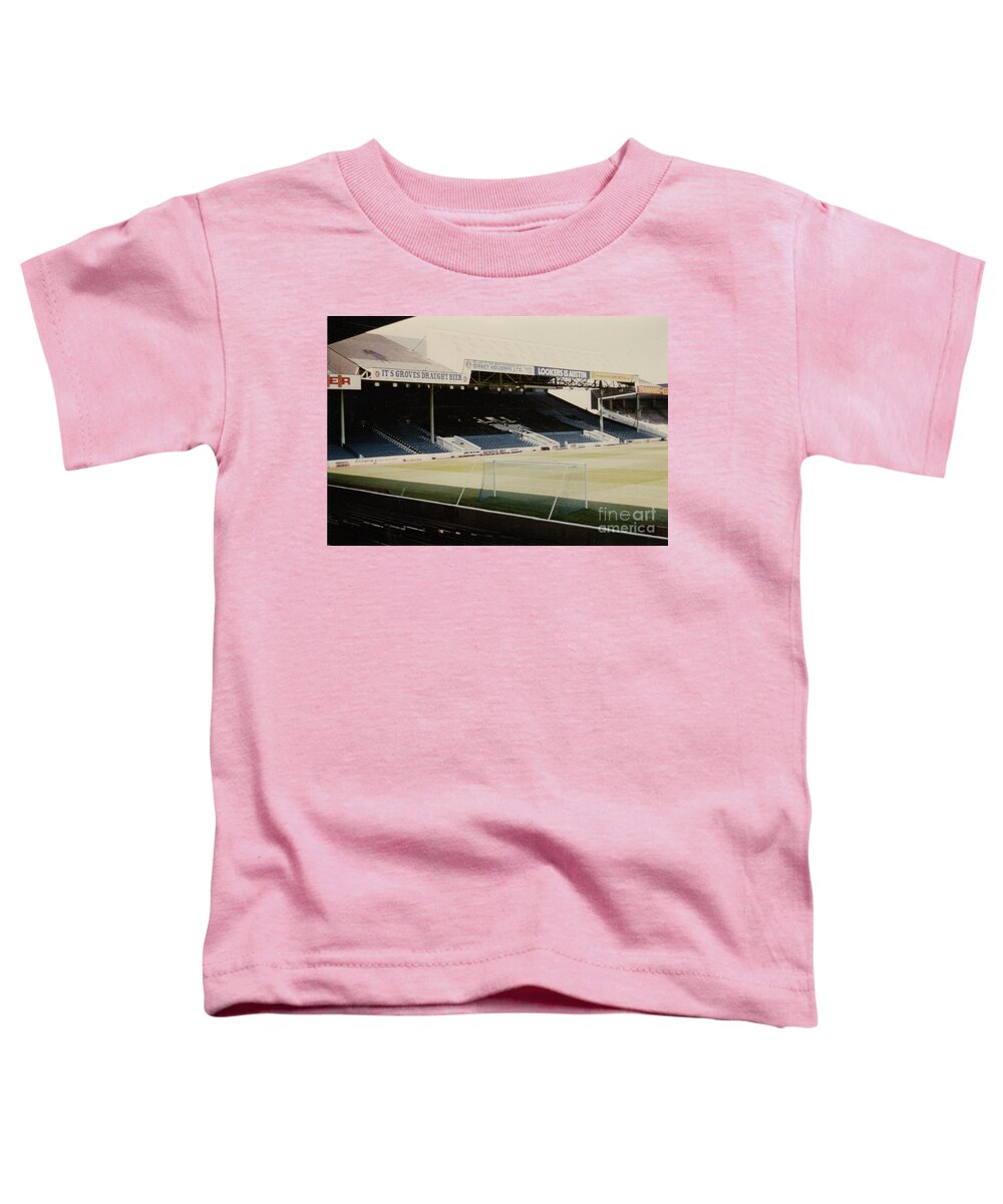 Manchester City Toddler T-Shirt featuring the photograph Manchester City - Maine Road - West Stand 1 - 1970s by Legendary Football Grounds