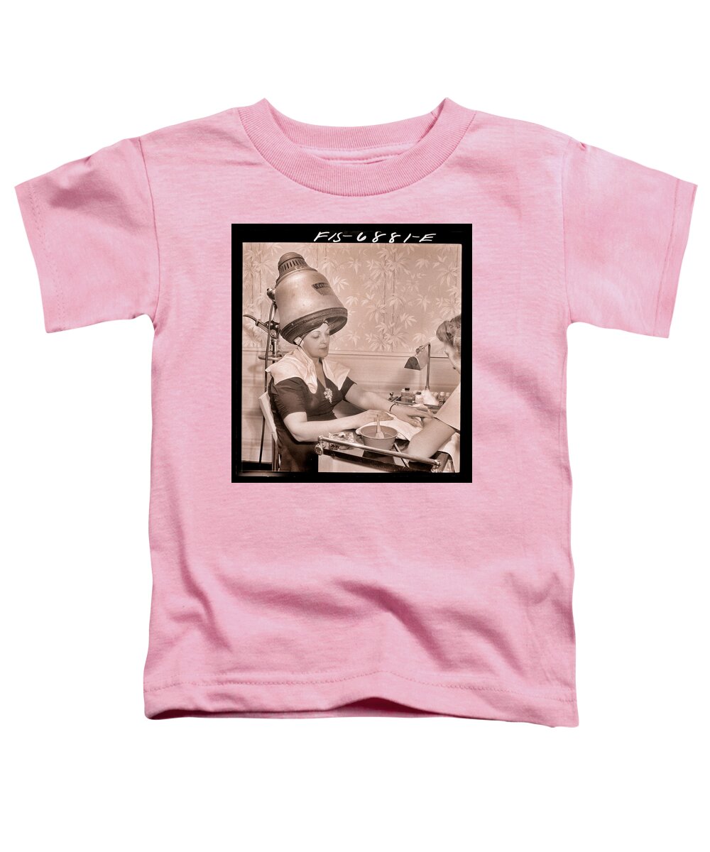 Manicure Toddler T-Shirt featuring the painting Manicure by Mindy Sommers