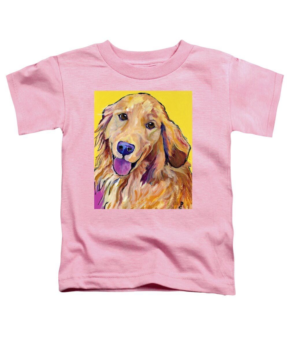 Acrylic Paintings Toddler T-Shirt featuring the painting Molly by Pat Saunders-White