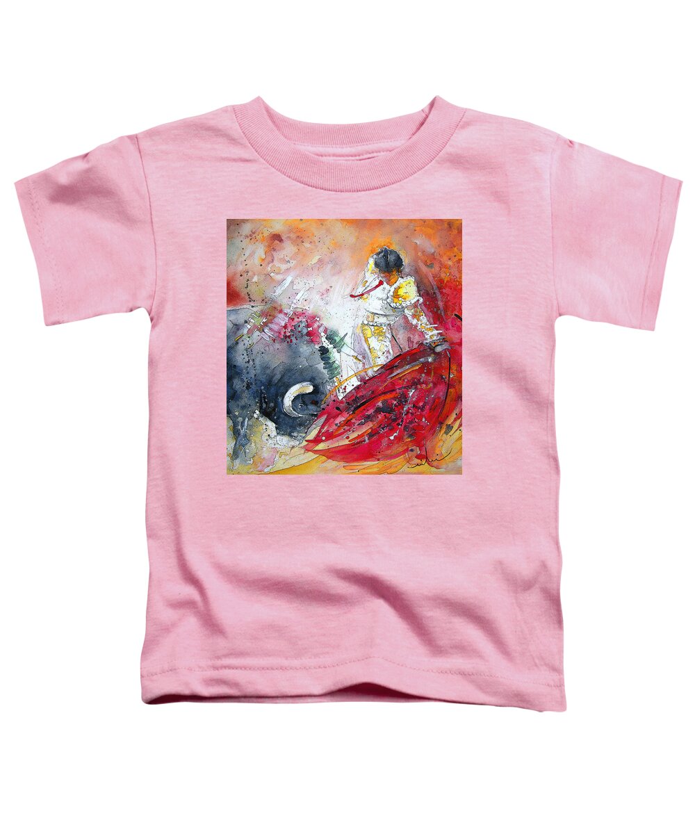 Watercolour Toddler T-Shirt featuring the painting Moment of Truth 2010 by Miki De Goodaboom