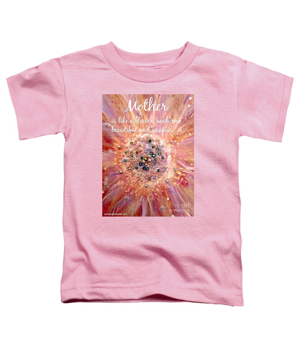 Mothers Day Card Toddler T-Shirt featuring the painting Mothers Day Greeting Card by Jacqui Hawk