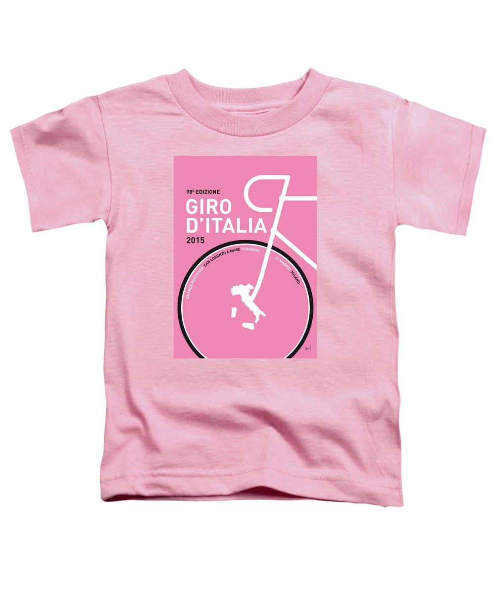 2015 Toddler T-Shirt featuring the digital art My Giro D'italia Minimal Poster 2015 by Chungkong Art