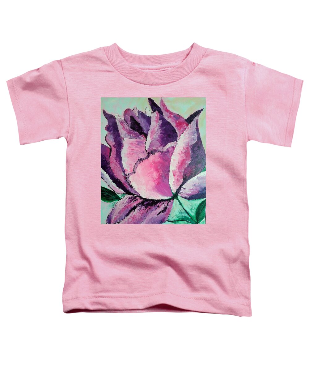 Rose Toddler T-Shirt featuring the painting Mystical Rose by Lynne McQueen