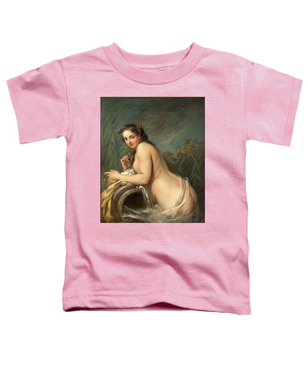 Charles-andre Van Loo Toddler T-Shirt featuring the painting Naiad by Charles-Andre van Loo