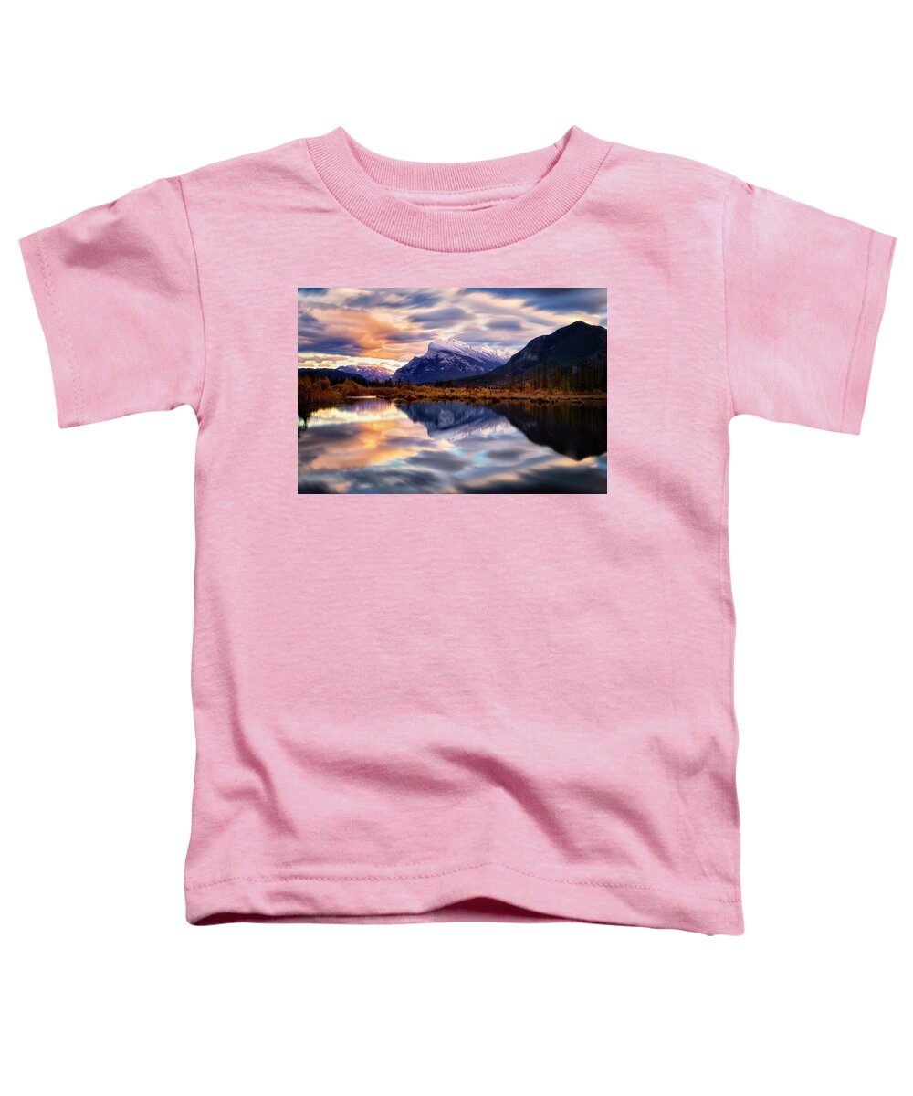 Sunrise Toddler T-Shirt featuring the photograph Natural Mirror by Nicki Frates