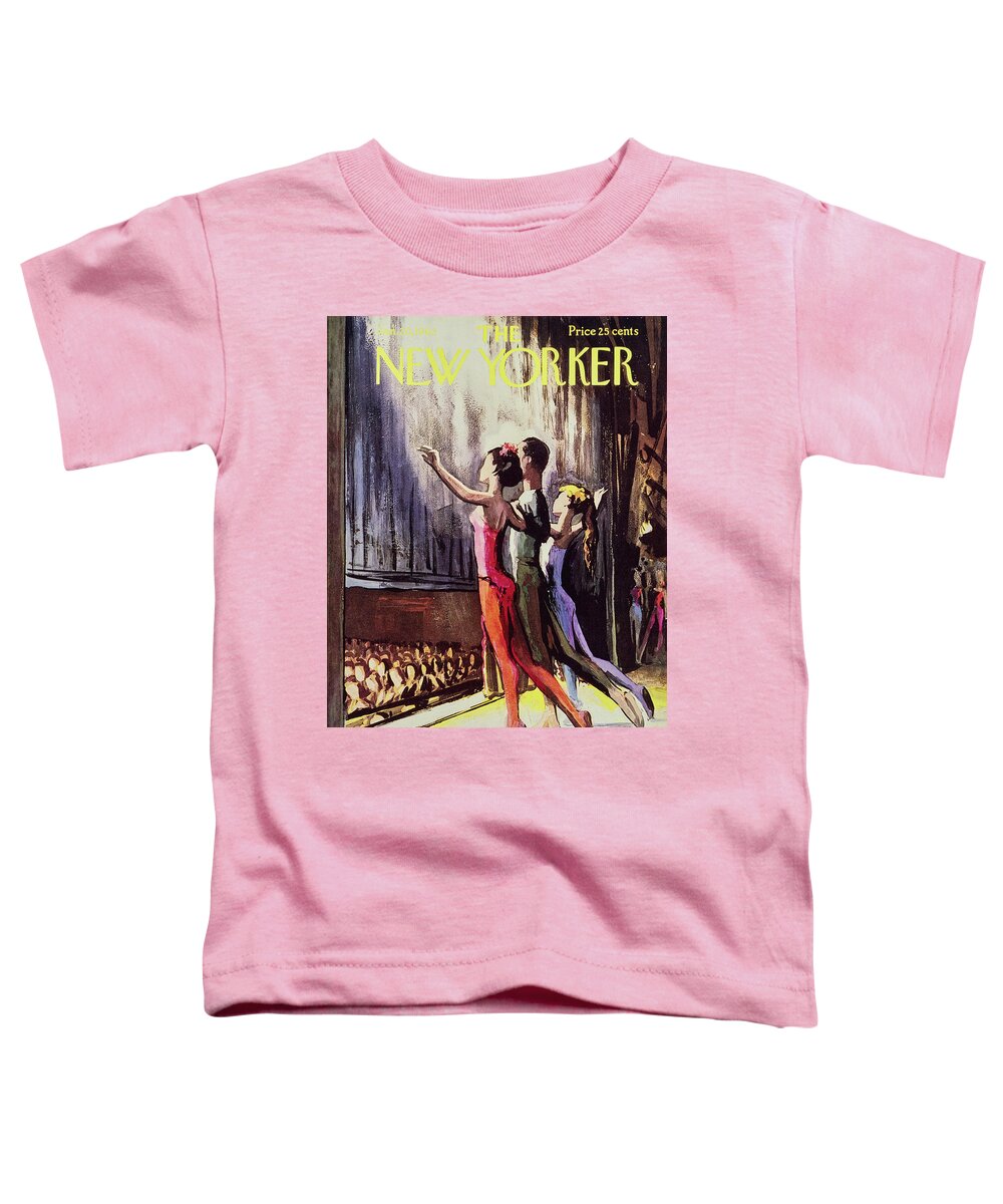 Illustration Toddler T-Shirt featuring the painting New Yorker January 20 1962 by Arthur Getz