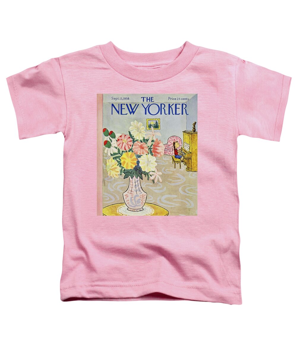 Illustration Toddler T-Shirt featuring the painting New Yorker September 13 1958 by William Steig