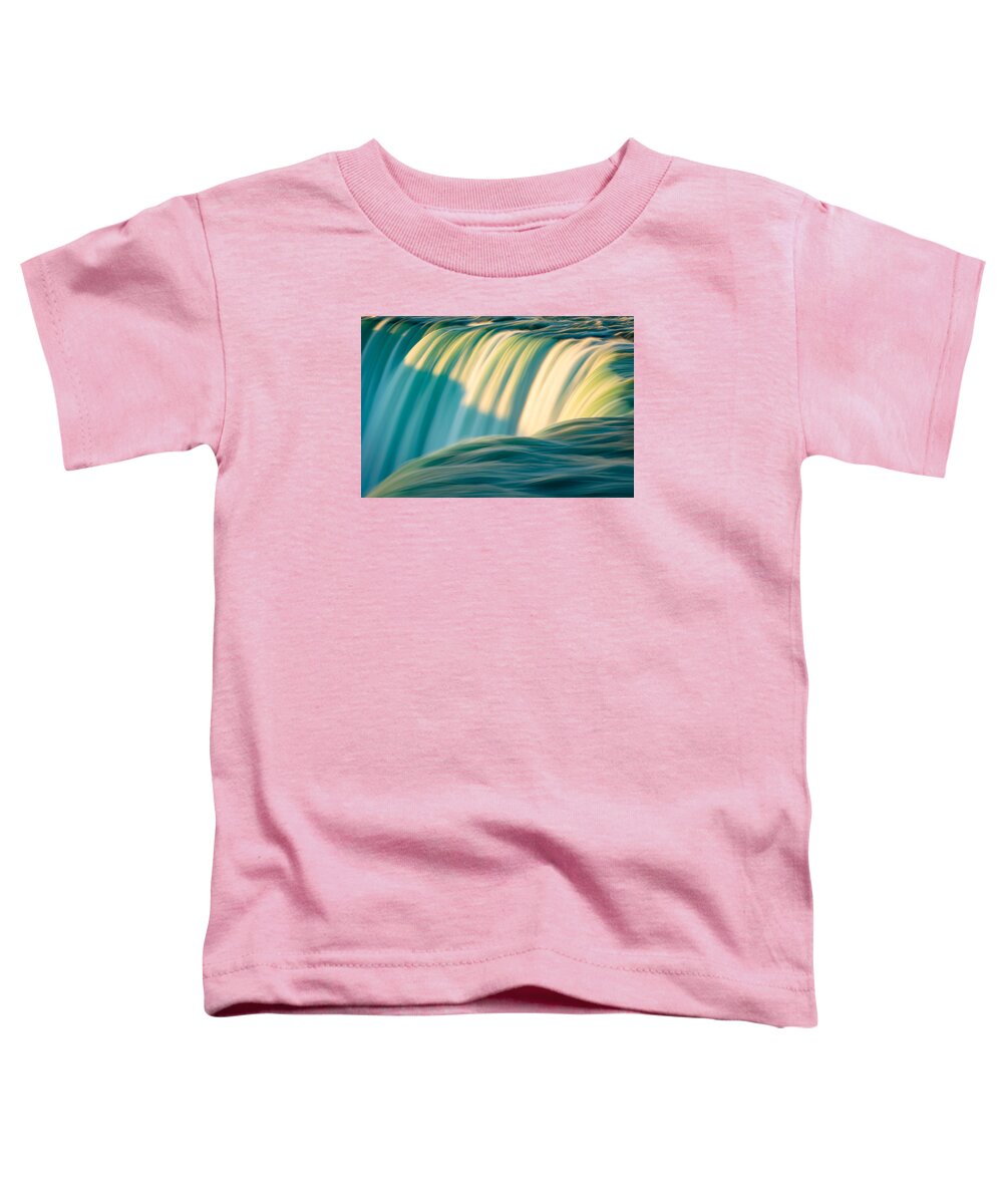 Canadian Falls Toddler T-Shirt featuring the photograph Niagara Falls - Abstract I by Mark Rogers