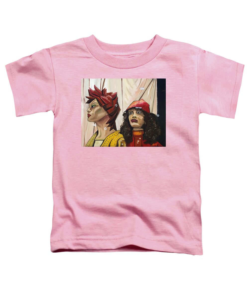 People Toddler T-Shirt featuring the painting Nina and Star by Patricia Arroyo