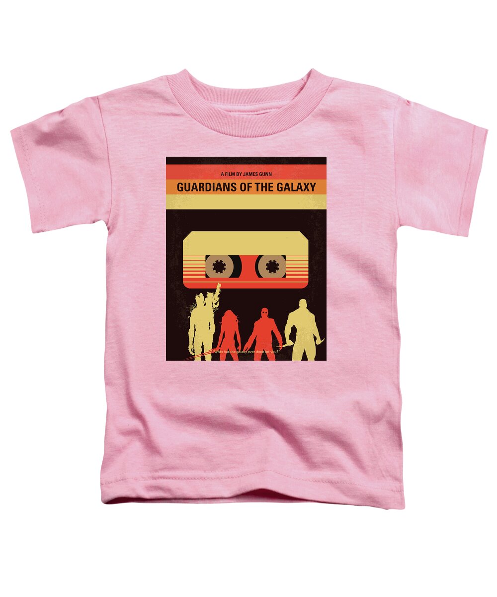 Guardians Of The Galaxy Toddler T-Shirt featuring the digital art No812 My GUARDIANS OF THE GALAXY minimal movie poster by Chungkong Art