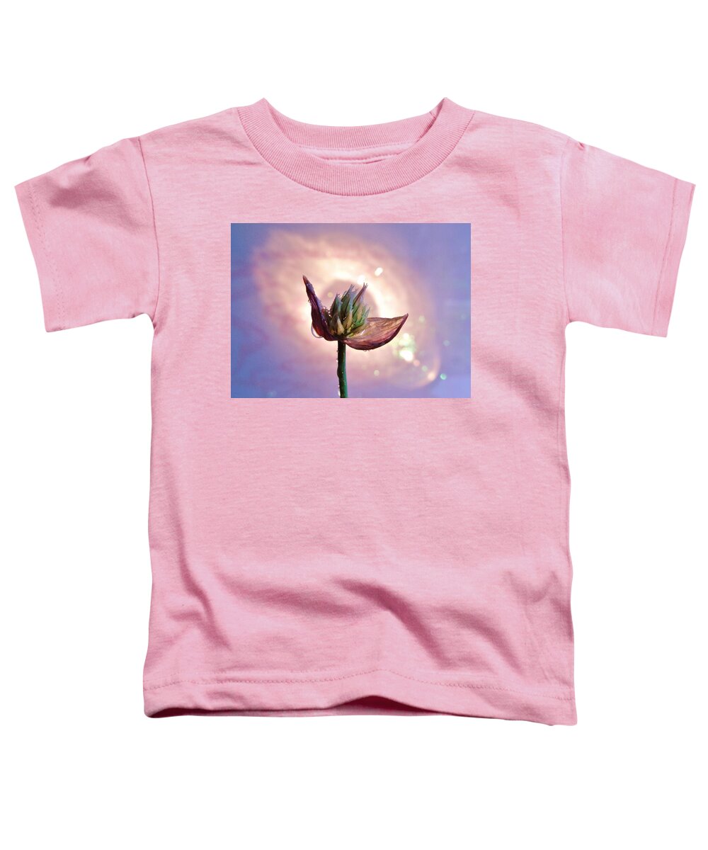 Allium Schoenoprasum Toddler T-Shirt featuring the photograph Nova Chive by Barbara St Jean