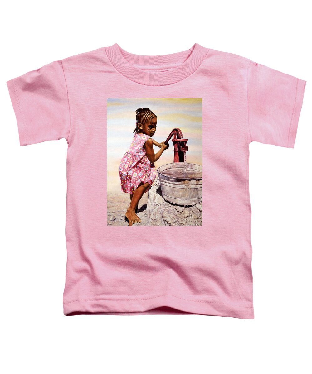 Portrait Toddler T-Shirt featuring the painting Old Faithful by Nicole Minnis