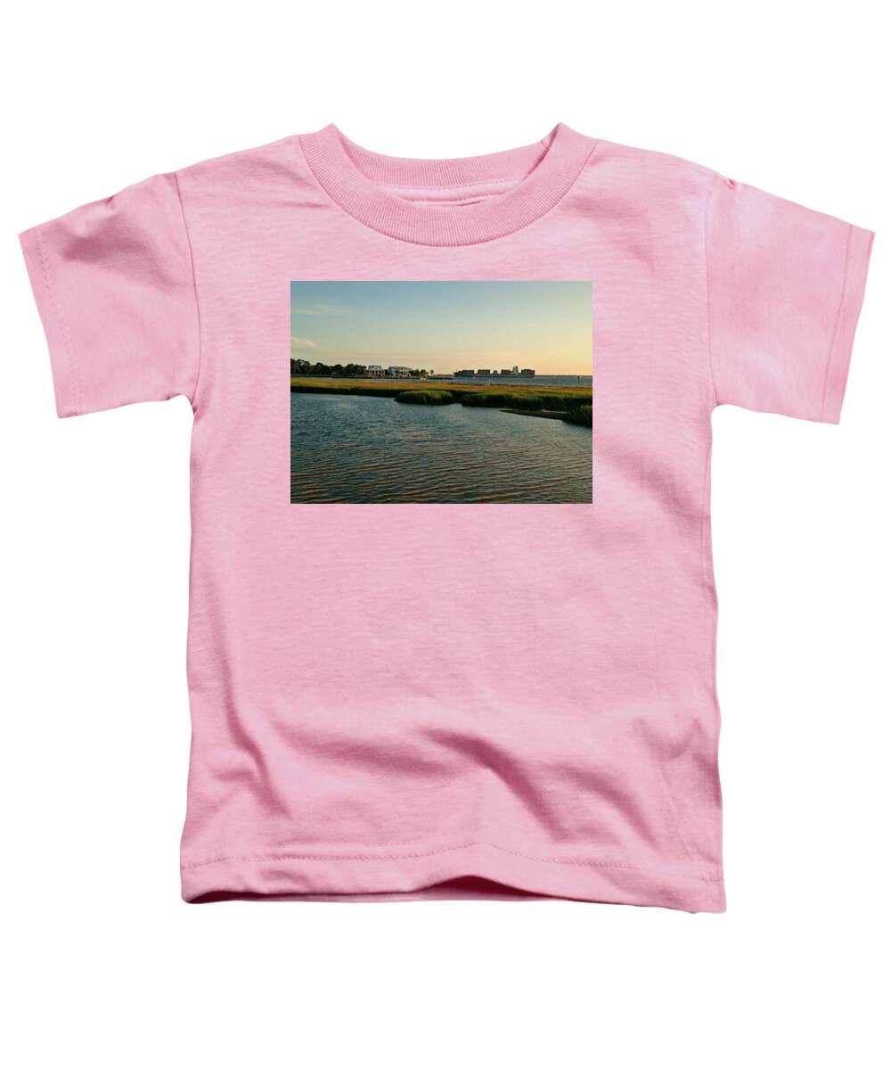 Ship Toddler T-Shirt featuring the photograph Out to Sea by Sherry Kuhlkin
