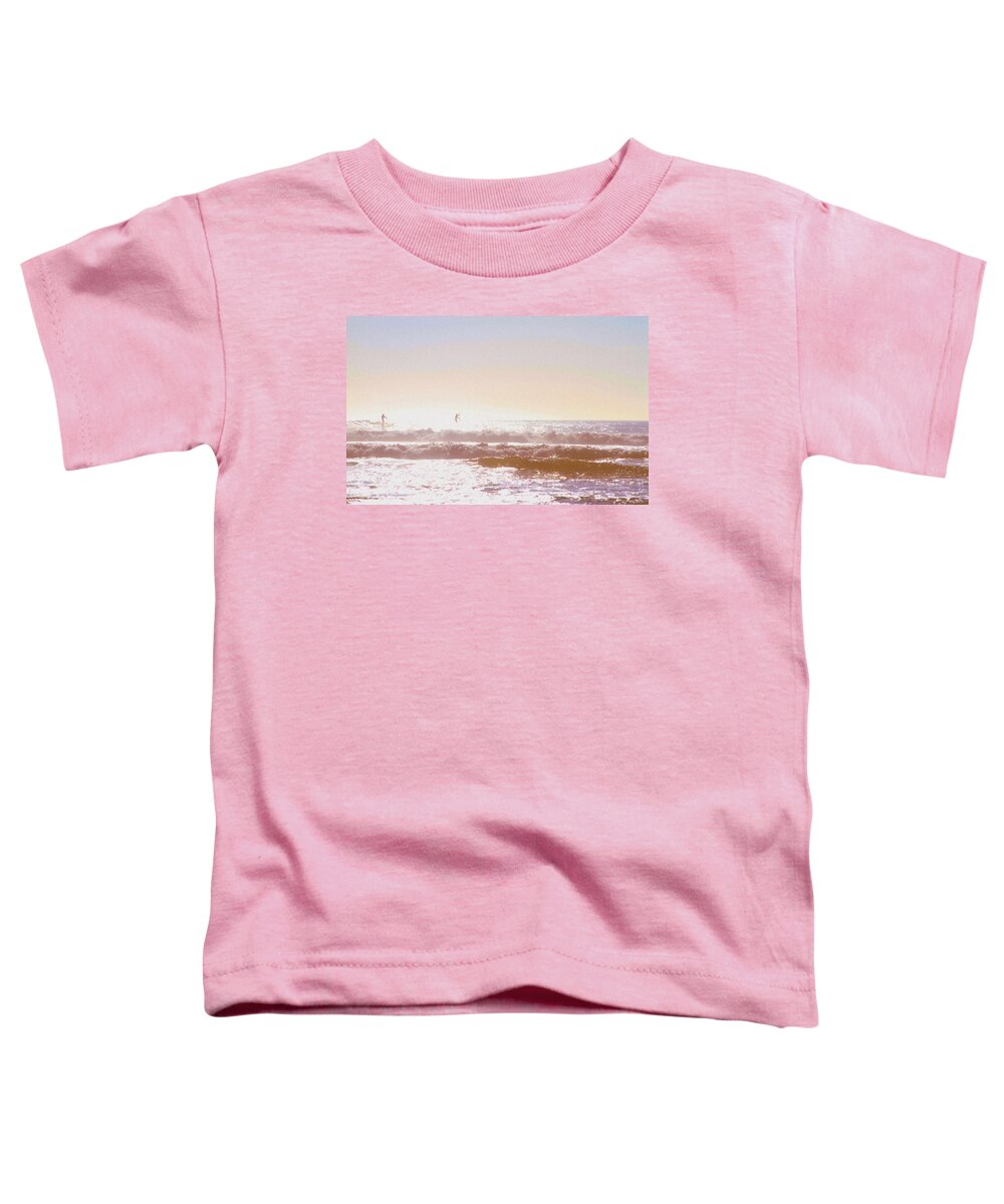 Bonnie Follett Toddler T-Shirt featuring the photograph Paddleboarders by Bonnie Follett