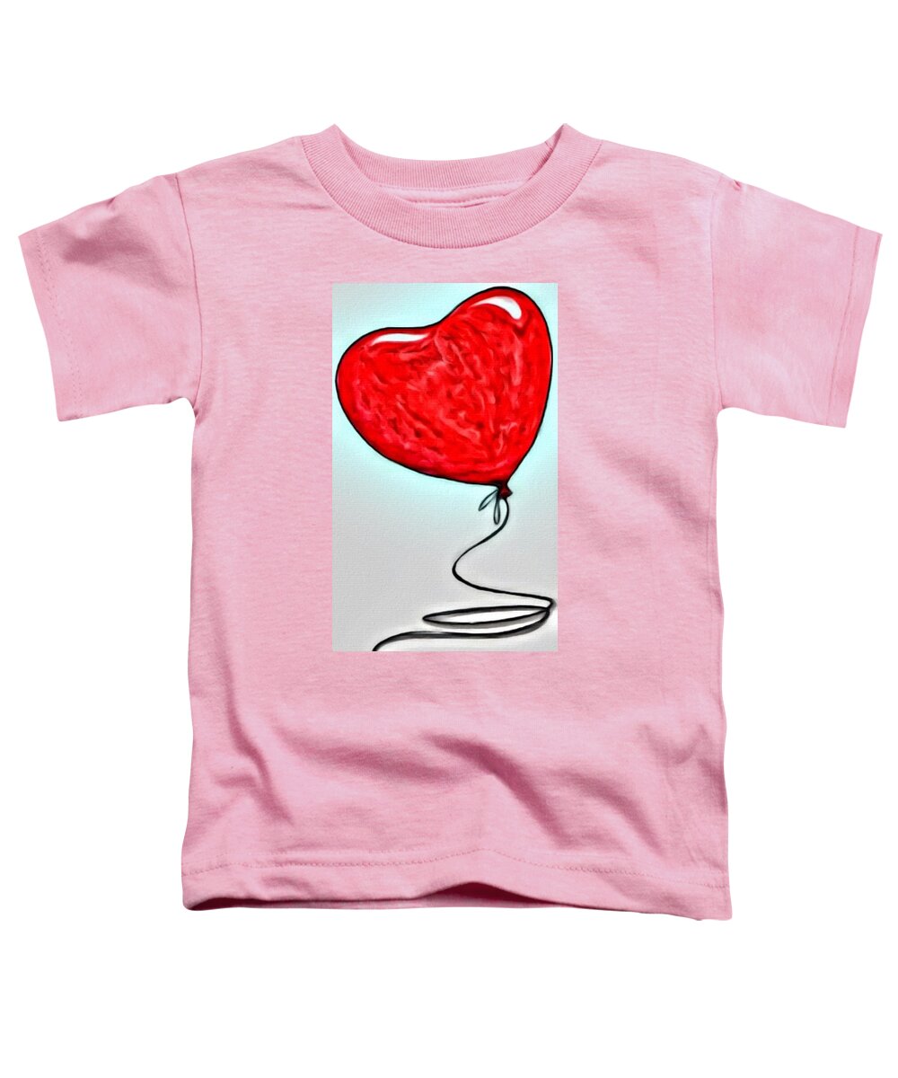Heart Toddler T-Shirt featuring the painting Painted Heart by Marian Lonzetta