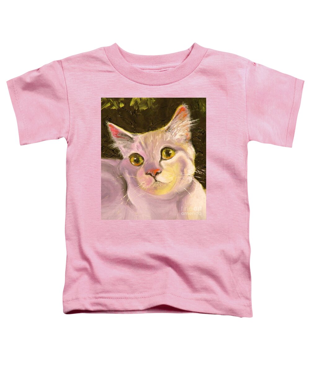 Cat Toddler T-Shirt featuring the painting Best Friend by Susan A Becker
