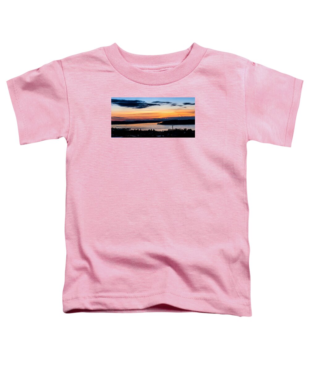 Hale Toddler T-Shirt featuring the photograph Panoramic Sunset over Hail Passage by Rob Green