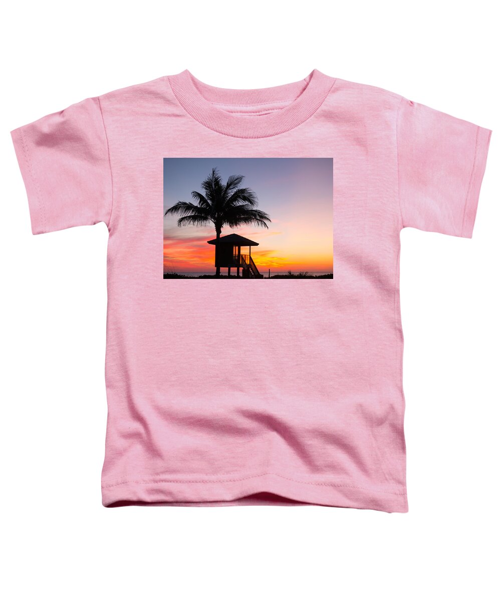 Florida Toddler T-Shirt featuring the photograph Pastel Dawn Delray Beach Florida by Lawrence S Richardson Jr