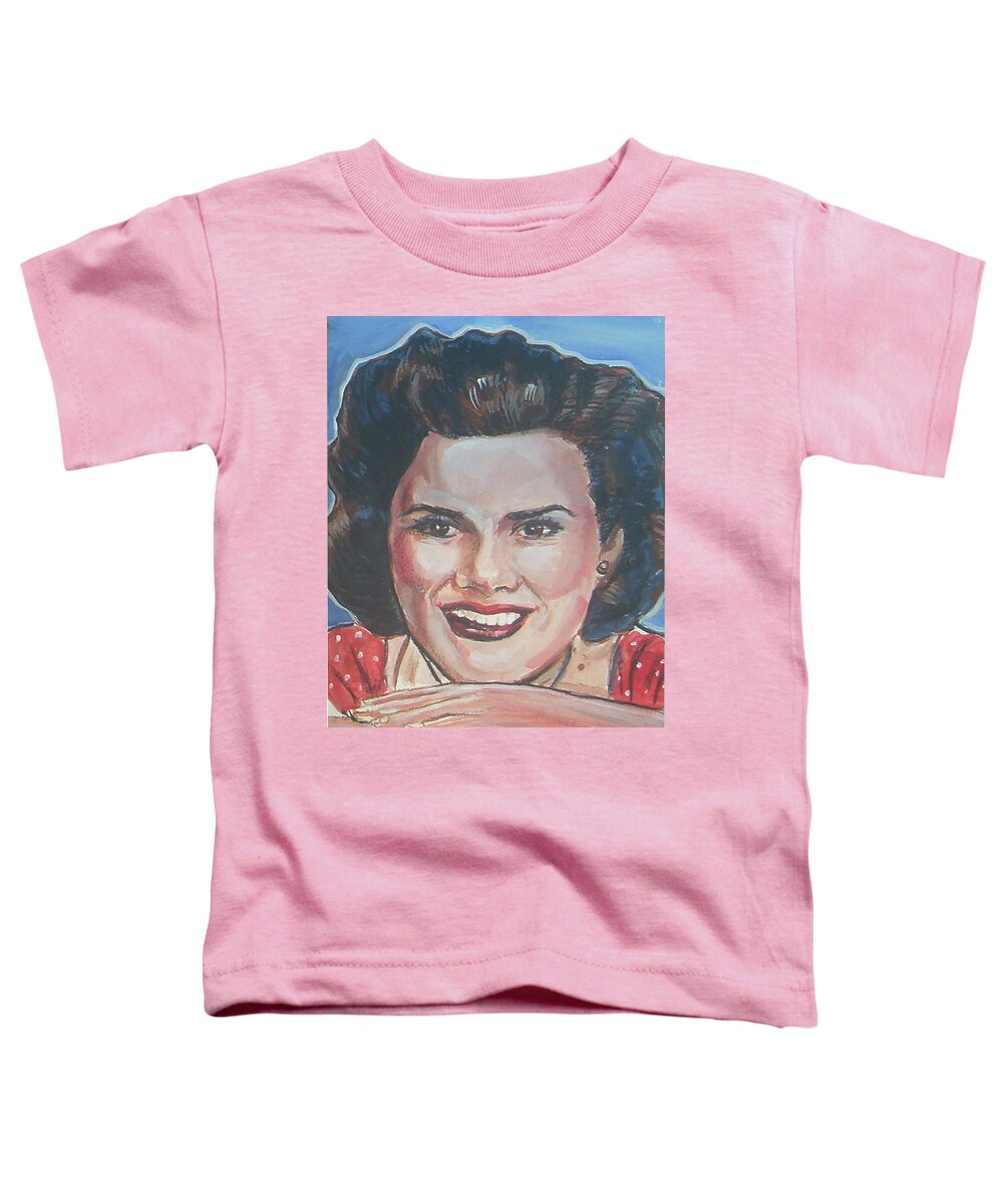 Patsy Cline Toddler T-Shirt featuring the painting Patsy Cline by Bryan Bustard