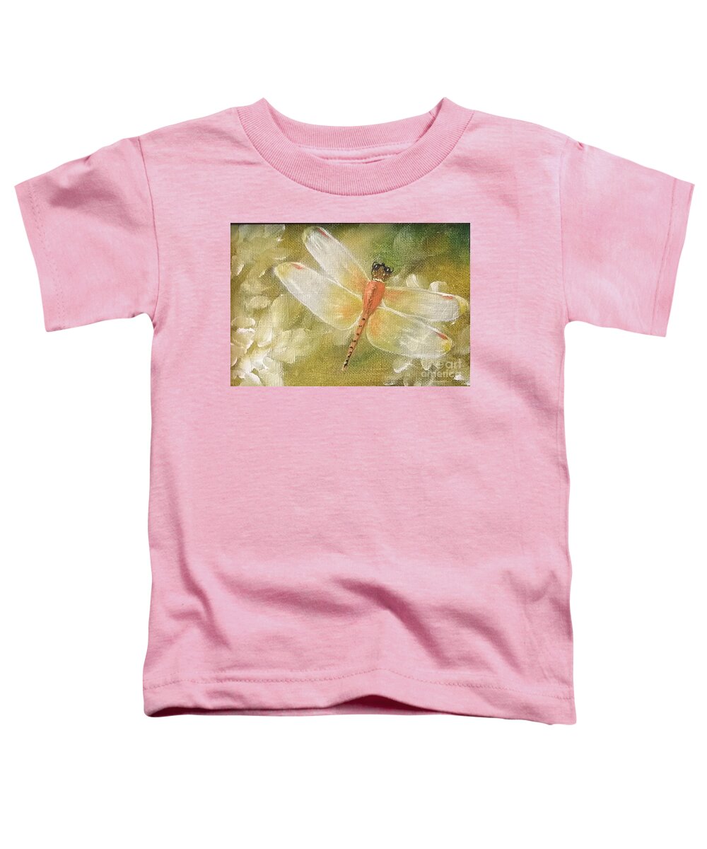 Butterfly Toddler T-Shirt featuring the painting Peaceful Glory by Peggy Miller