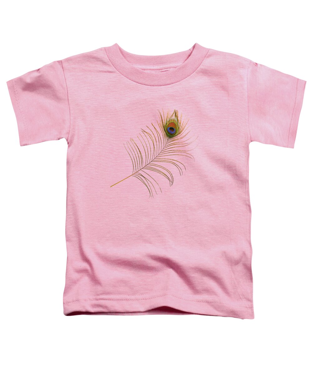 Peacock Feather Toddler T-Shirt featuring the photograph Peacock Feather by Bradford Martin