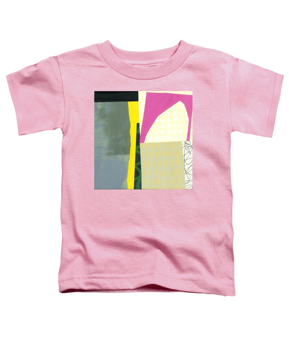 Abstract Art Toddler T-Shirt featuring the painting Pink Arch by Jane Davies