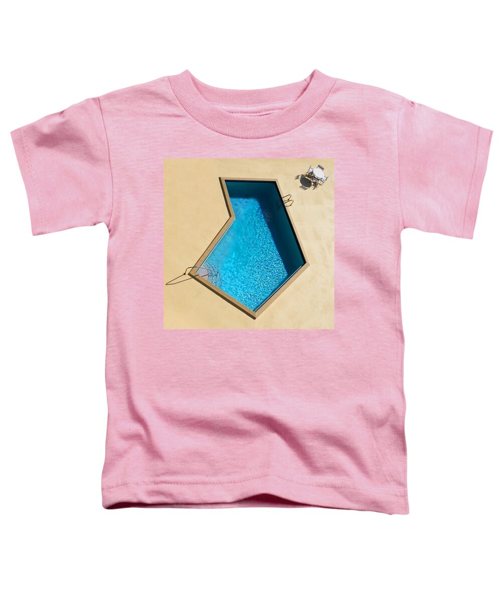 Swimming Pool Toddler T-Shirt featuring the photograph Pool Modern by Laura Fasulo