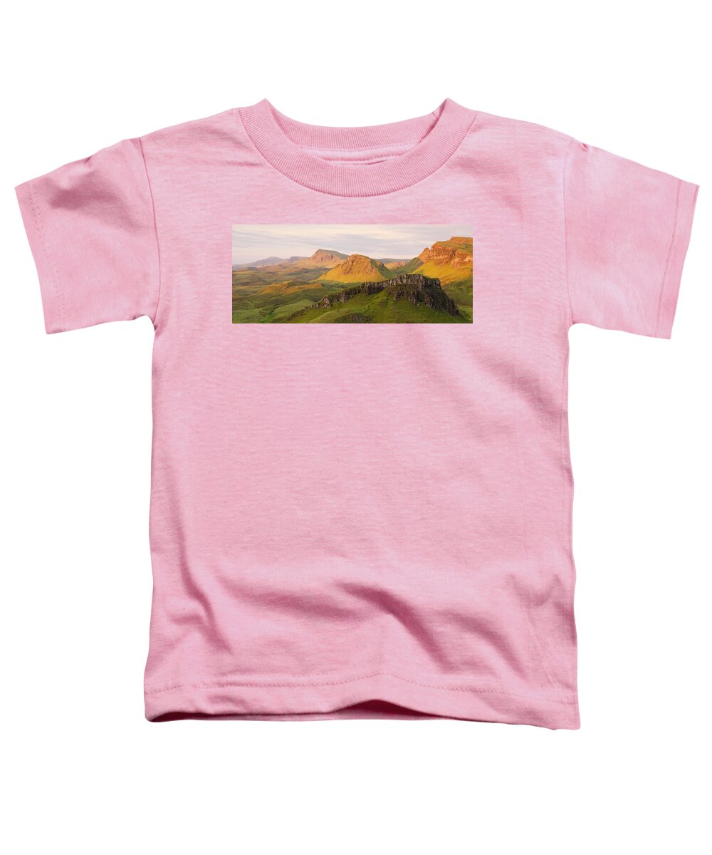Isle Of Skye Toddler T-Shirt featuring the photograph Quiraing Panorama by Stephen Taylor