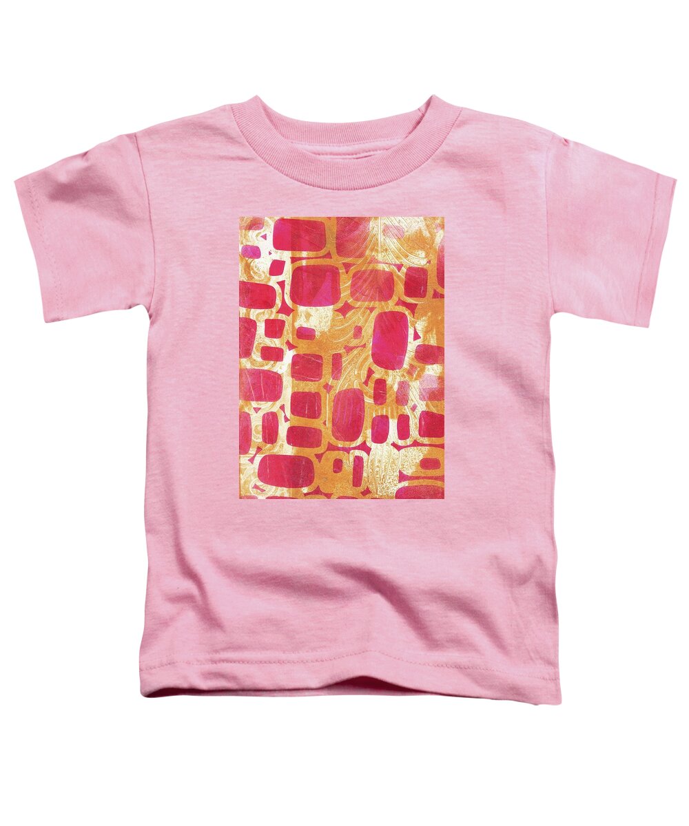 Abstract Toddler T-Shirt featuring the painting Rectangles and Jangles by Cynthia Westbrook