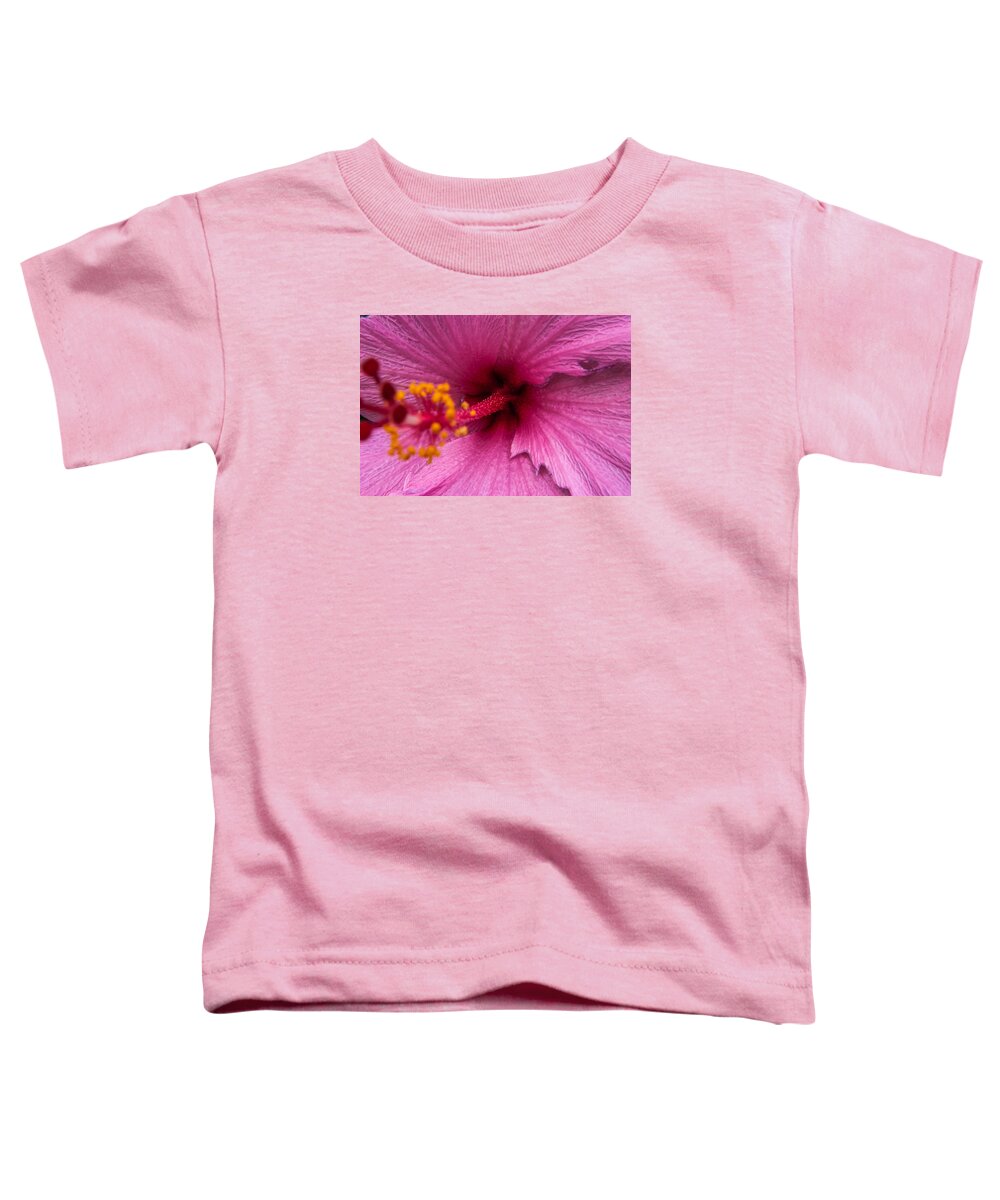 Red Toddler T-Shirt featuring the photograph Red Bloom - PLA302 by Gordon Sarti