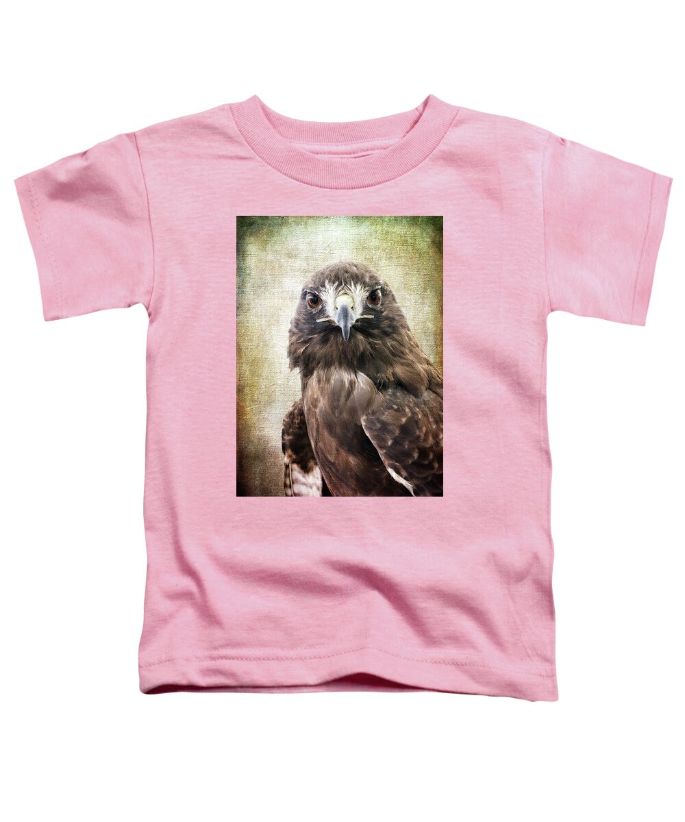 Animals Toddler T-Shirt featuring the photograph Red Tailed Hawk by John Strong
